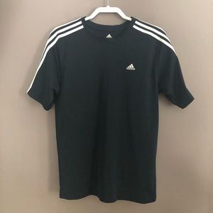 Adidas Climalite Men’s Navy Stripe T Shirt Medium